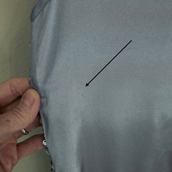 BISCOTTI Blue Sequin Tiered Special Occasion Dress Fancy Party Size 12 - Picture 11 of 16